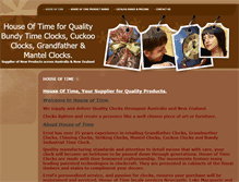 Tablet Screenshot of houseoftime.com.au